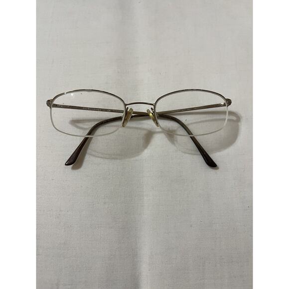 Polo Ralph Lauren Eyeglasses Frame 1004 9002 Unisex Gold Half Rim 49-19-135